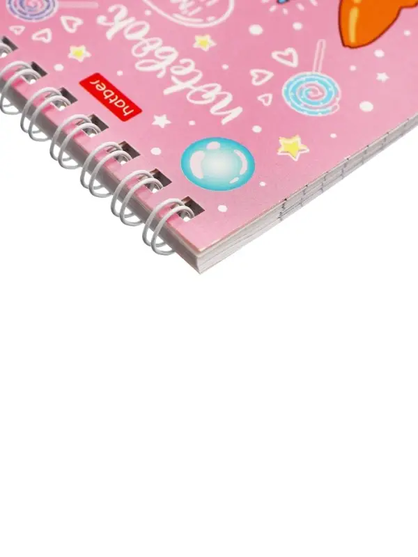 Блокнот 40л А6 клетка Hatber "Забавные корги", на гребне, обл мел карт