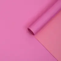 Плёнка для цветов двухцветная, розовый, 50 см &times; 10 м &plusmn;5%, пастельная серия