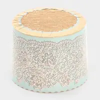 Набор бумажных форм для кулича "Кружева голубые", 110х85 мм, 10 шт