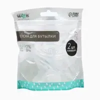 Соска на бутылочку M&B Natural, антиколиковая, от 6 мес., широкое горло &Oslash;50 мм., быстрый поток, 2 шт.