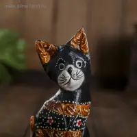Сувенирный набор «Кошечки с пятнистыми лапками», h=20 см, h=17 см, h=12 см, 4×13×20 см, дерево, МИКС