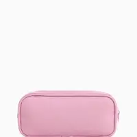 Косметичка - пенал на молнии с 2 отделами, розовая