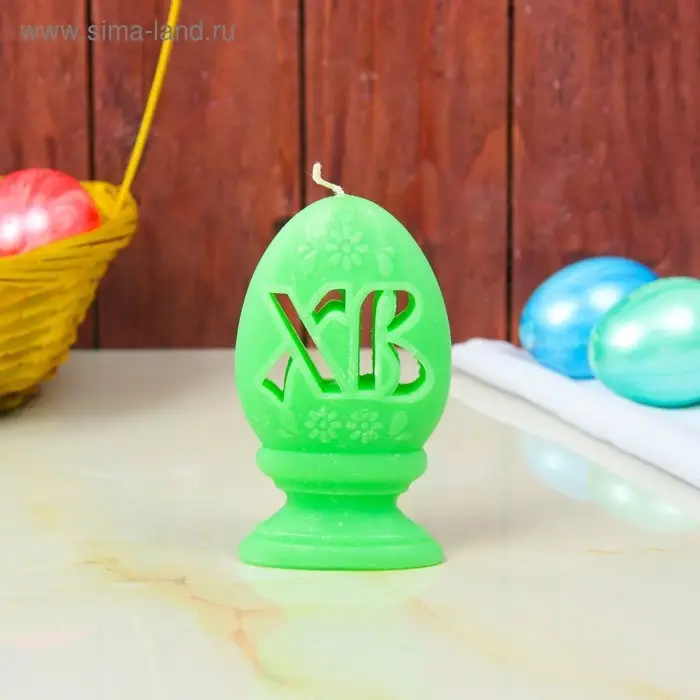 Свеча декоративная &laquo;Яйцо ХВ&raquo;, МИКС