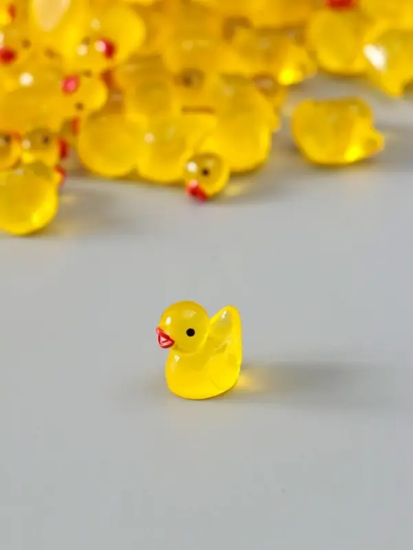 Сувенир полистоун флюоресцентный Сувенир полистоун флюоресцентный "Уточки" набор 100 шт 1,5х1,5 см