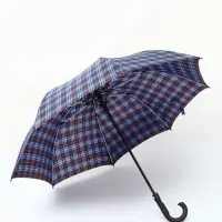 Зонт - трость автоматический &laquo;Клетка&raquo;, эпонж, 8 спиц, R=60/70 см, d=120 см, МИКС