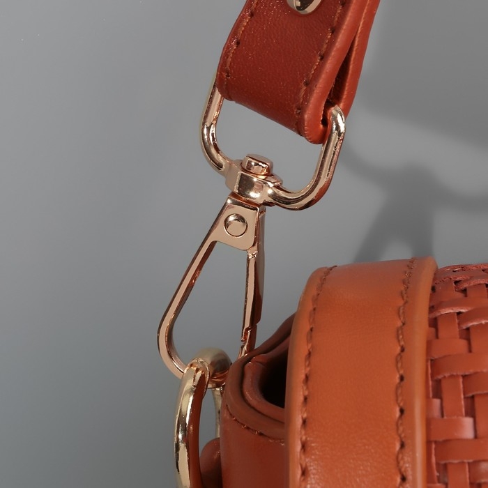 Ручка для сумки, с карабинами, 60 ± 1 см × 2 см, цвет светло-коричневый Ручка для сумки, с карабинами, 60 ± 1 см × 2 см, цвет светло-коричневый