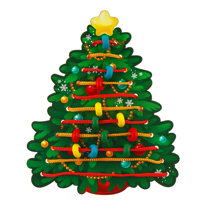 Новогодняя игрушка. Шнуровка «Новый год! Наряжаем ёлочку» Новогодняя игрушка. Шнуровка «Новый год! Наряжаем ёлочку»