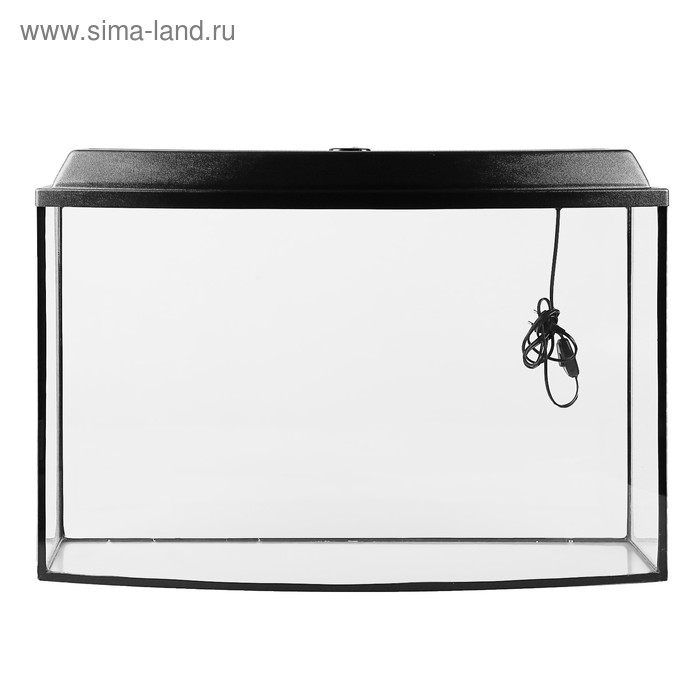 Аквариум Аквариум "Телевизор" с крышкой, 100 литров, 80 х 27 х 50/55 см, чёрный