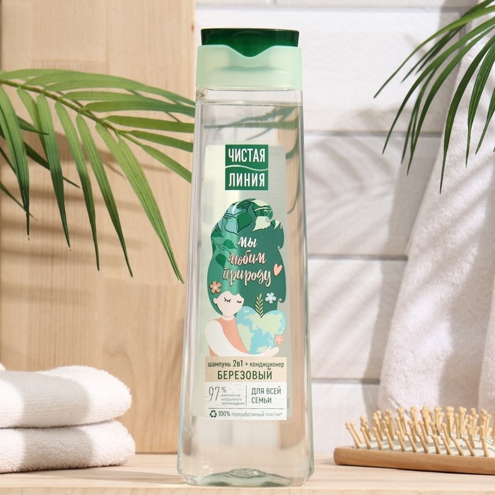 Шампунь для волос Чистая линия «Берёзовый», 400 мл Шампунь для волос Чистая линия «Берёзовый», 400 мл