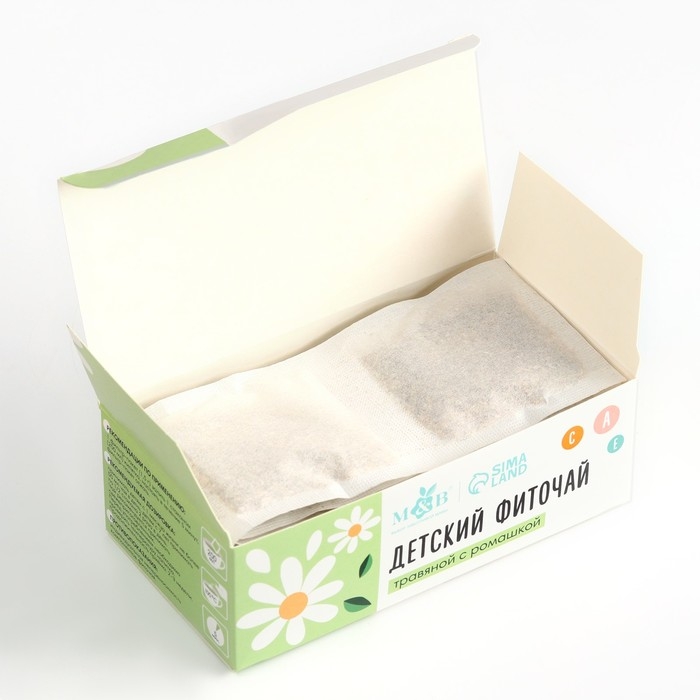 Детский фиточай M&B, травяной с ромашкой, 1+ мес, 20 п Детский фиточай M&B, травяной с ромашкой, 1+ мес, 20 п