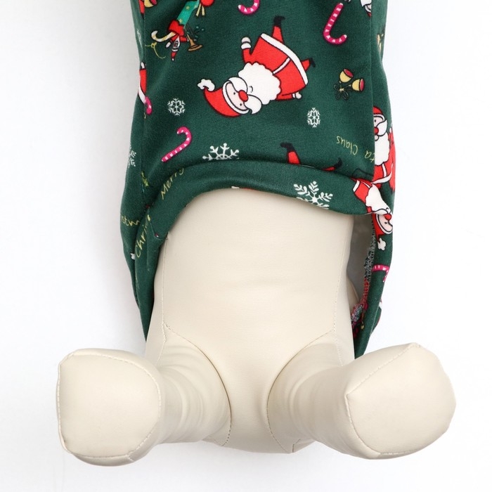 Новый год. Кофта новогодняя для животных  Новый год. Кофта новогодняя для животных "Подарки", размер S, зелёный (ДС 26, ОШ 22, ОГ 34 см)