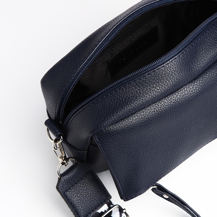 Сумка женская через плечо TEXTURA, маленький размер, цвет синий