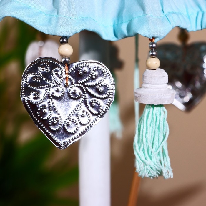 Сувенир интерьерный  Сувенир интерьерный "Зонтик" голубой 60 см