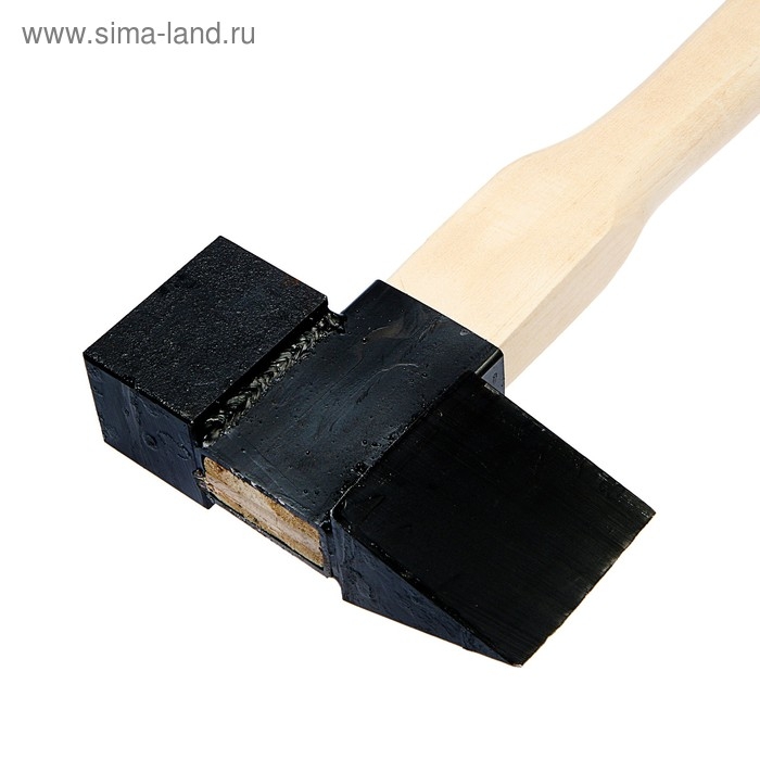 Колун-топор из стального проката ТУНДРА, с березовым топорищем и отбойником, 3.5 кг Колун-топор из стального проката ТУНДРА, с березовым топорищем и отбойником, 3.5 кг