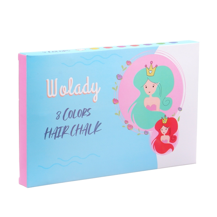 Мелки для волос с расческой, набор 8 цветов Мелки для волос с расческой, набор 8 цветов