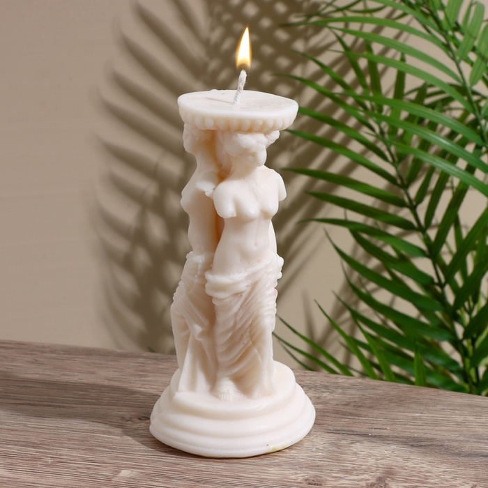 Свеча  Свеча "Афродита" 8х8х15 см, соевый воск