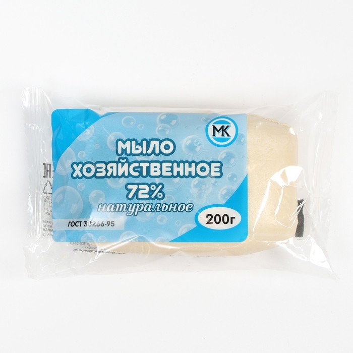 Мыло хозяйственное 72% Микс цветов 200гр/  в п/п пленке с этикеткой Мыло хозяйственное 72% Микс цветов 200гр/  в п/п пленке с этикеткой