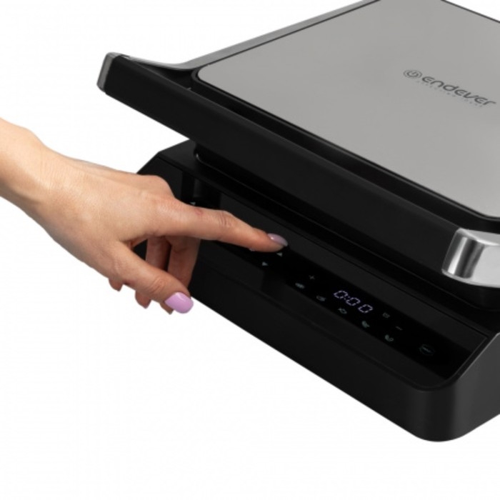 Гриль электрический Endever Grillmaster245, 2300 Вт, антипригарное покрытие, 30х22 см, серый 1052646 Гриль электрический Endever Grillmaster245, 2300 Вт, антипригарное покрытие, 30х22 см, серый 1052646