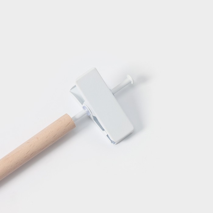 Вешалка для брюк и юбок LaDо́m Laconique, 28×11,5×2,8 см, с зажимами, цвет белый Вешалка для брюк и юбок LaDо́m Laconique, 28×11,5×2,8 см, с зажимами, цвет белый