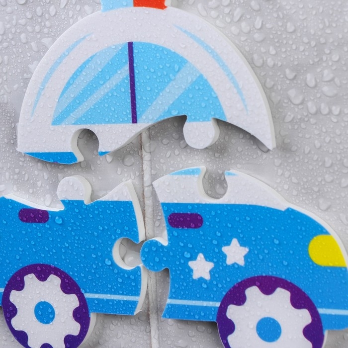 Мягкий пазл для малышей «Полицейская машина», 3 детали, Крошка Я Мягкий пазл для малышей «Полицейская машина», 3 детали, Крошка Я