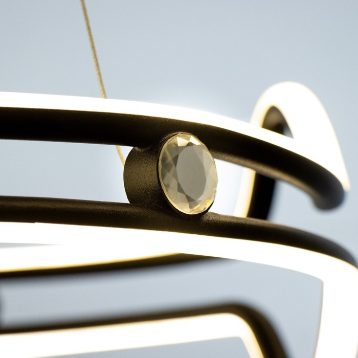 Светильник Светильник "Холтерина" LED 320Вт 3000-6000К черный 70х70х15см BayerLux