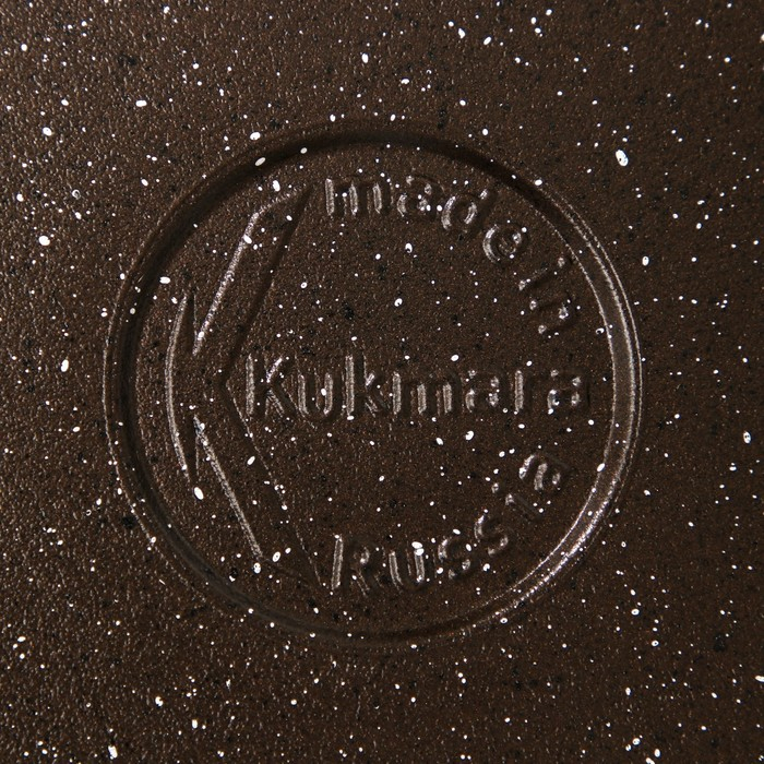 Сковорода, d=28 см, пластиковая ручка, антипригарное покрытие, цвет кофейный мрамор Сковорода, d=28 см, пластиковая ручка, антипригарное покрытие, цвет кофейный мрамор