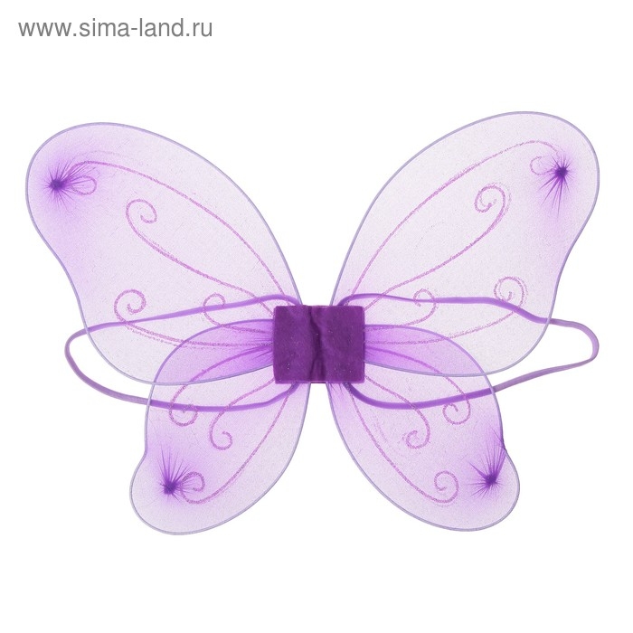 Карнавальные крылья «Фея», цвет фиолетовый Карнавальные крылья «Фея», цвет фиолетовый