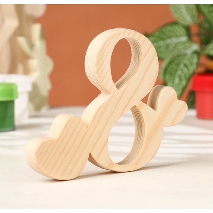 Заготовка для творчества Заготовка для творчества "Восьмерка с сердечками", 11,6 х 8,5 х 1,2 см, сосна