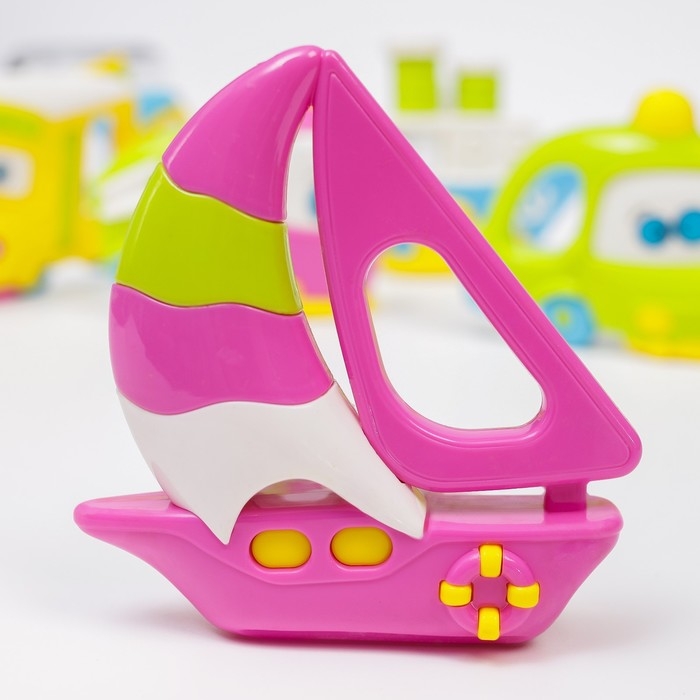 Набор погремушек «Розовый слон. Машинки», 6 шт., подарочная упаковка Набор погремушек «Розовый слон. Машинки», 6 шт., подарочная упаковка