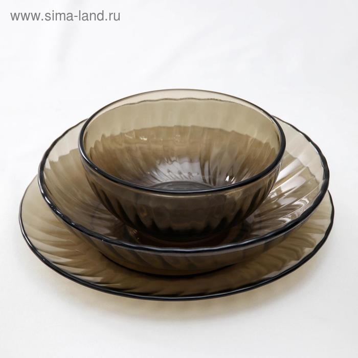 Набор столовый Elica, 30 предметов, цвет коричневый Набор столовый Elica, 30 предметов, цвет коричневый