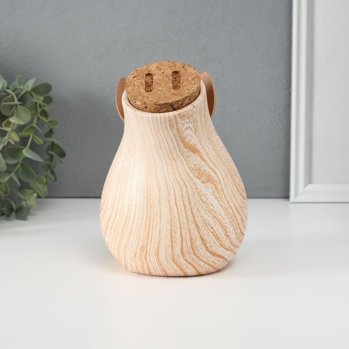 Копилка керамика Копилка керамика "Свинья мордашка с большим пяточком" под дерево 13,3х11,7х16,3 см