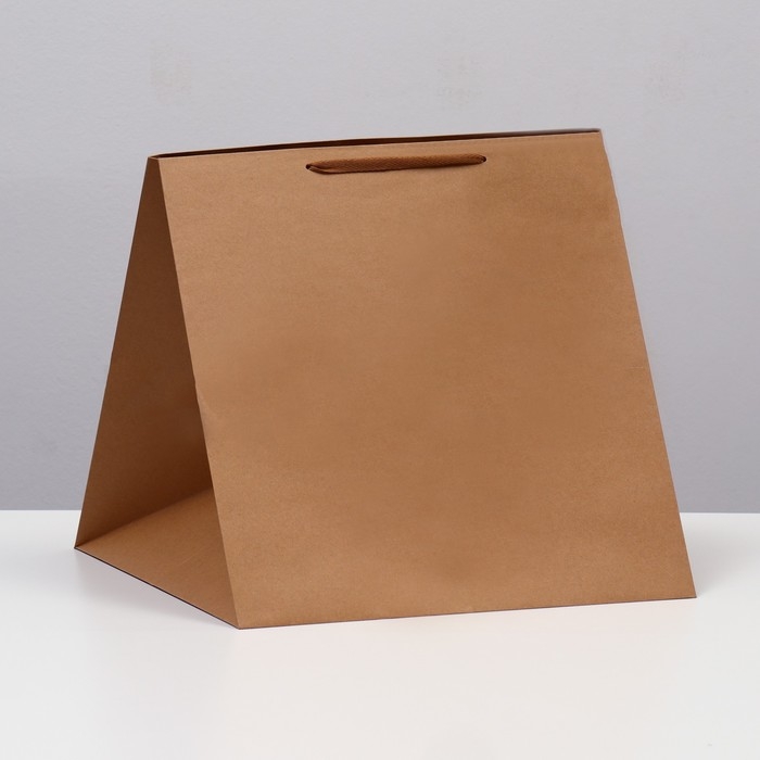 Пакет крафт с квадратным дном и окном 40 Х 40 Х 40 см Крафт, 1шт Пакет крафт с квадратным дном и окном 40 Х 40 Х 40 см Крафт, 1шт