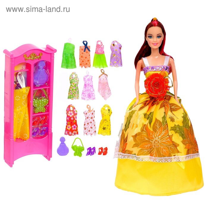 Кукла-модель &laquo;Анна&raquo; с набором платьев, с аксессуарами, цвета МИКС