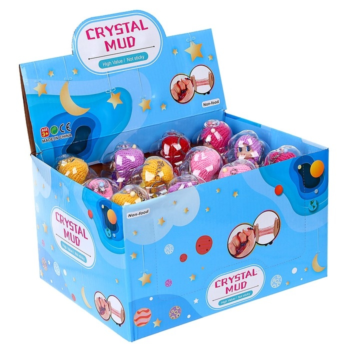 Лизун «Куколка» с игрушкой, цвета МИКС