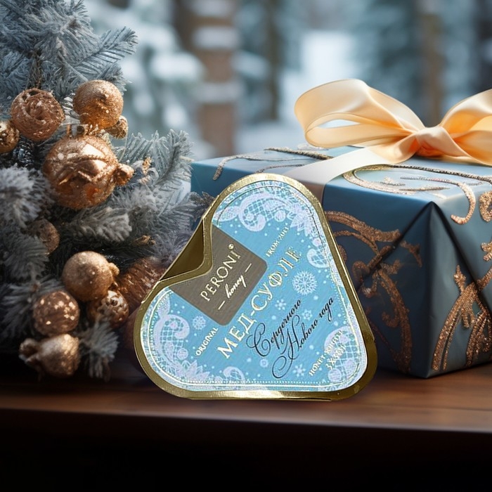 Новый год. Набор мёда-суфле Peroni Новый год. Набор мёда-суфле Peroni "Сердечного нового года", 90 г