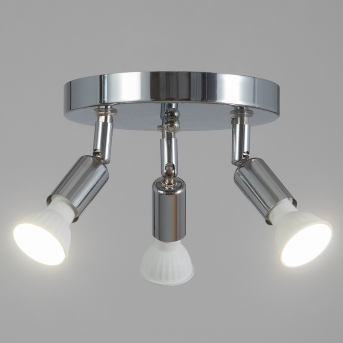 Спот Спот "Андо" 3xGU10 35Вт хром 18х18х15 см