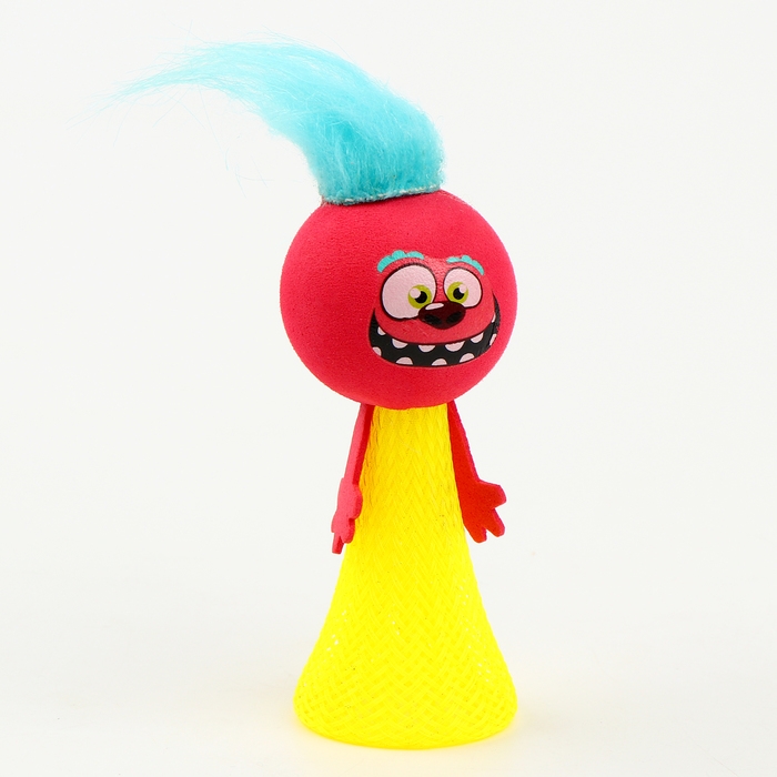 Стрелялка &laquo;Смайлик&raquo;, с волосами, цвета МИКС