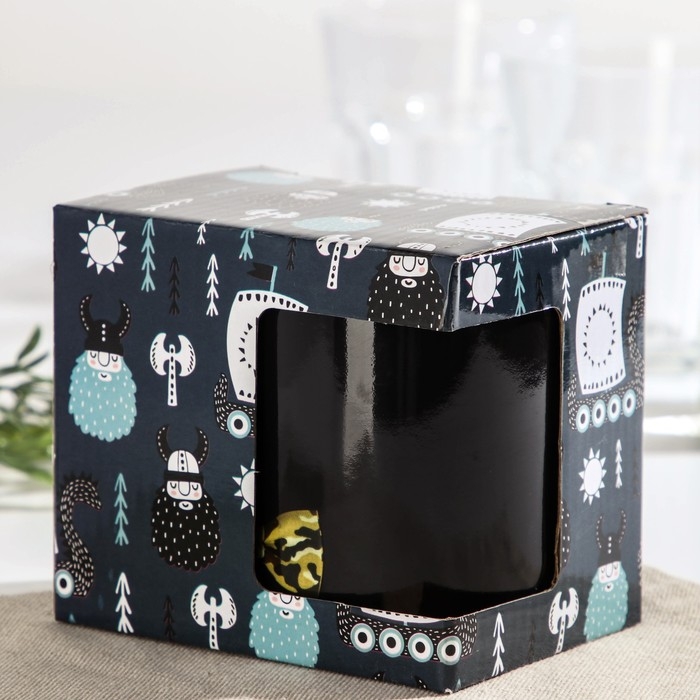 Кружка - хамелеон керамическая Доляна «Брутальный джентльмен», 350 мл Кружка - хамелеон керамическая Доляна «Брутальный джентльмен», 350 мл