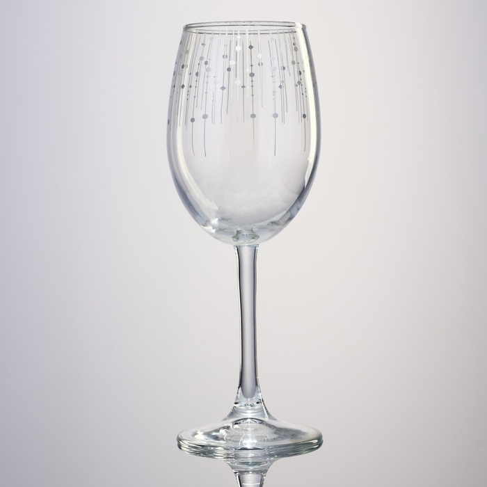 Бокал для вина «Серебряный дождь », 360 мл Бокал для вина «Серебряный дождь », 360 мл