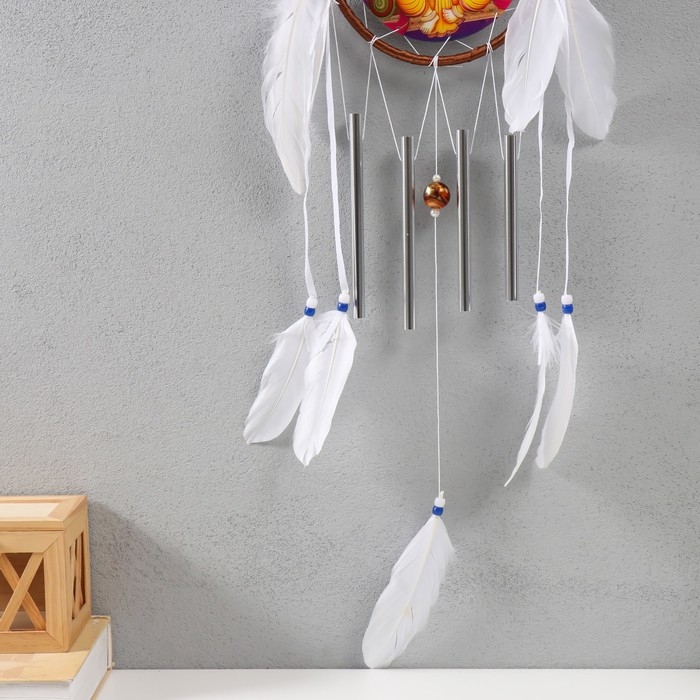 Ловец снов с музыкой ветра Ловец снов с музыкой ветра "Ганеша" 4 трубки 70х15,7х2 см