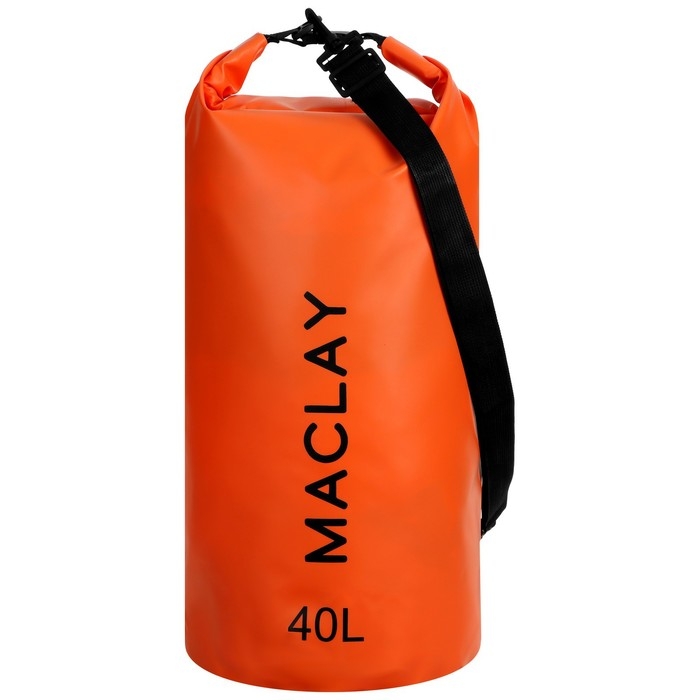 Гермомешок туристический maclay, 40 л, 500D, цвет оранжевый Гермомешок туристический maclay, 40 л, 500D, цвет оранжевый