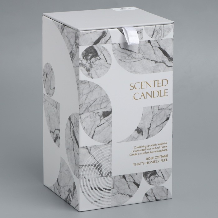 Свеча в бетоне ароматическая  Свеча в бетоне ароматическая "Персик", соевый воск