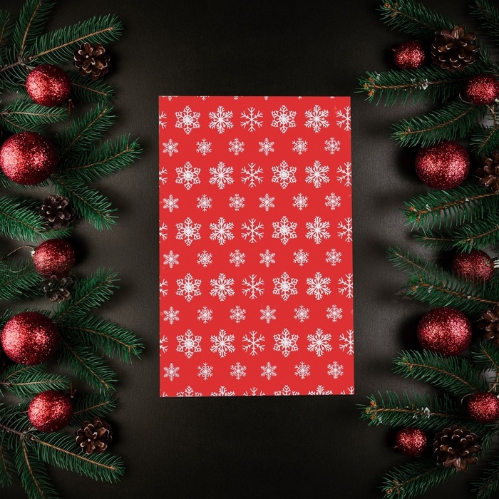 Новый год. Курьерский пакет с клеевым клапаном новогодний,  Новый год. Курьерский пакет с клеевым клапаном новогодний, "Снежинки" 17 х 26 см.