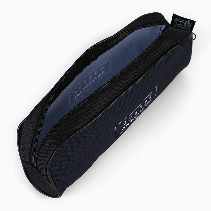 Пенал школьный текстильный «1 сентября: Антисоциальный», 20 х 8 х 4 см Пенал школьный текстильный «1 сентября: Антисоциальный», 20 х 8 х 4 см