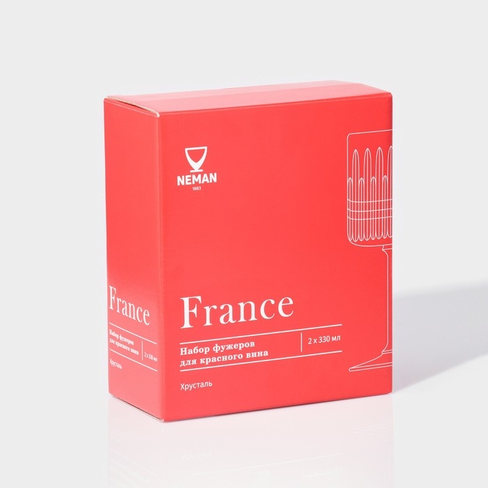 Набор фужеров для красного вина France, 330 мл, 2 шт Набор фужеров для красного вина France, 330 мл, 2 шт