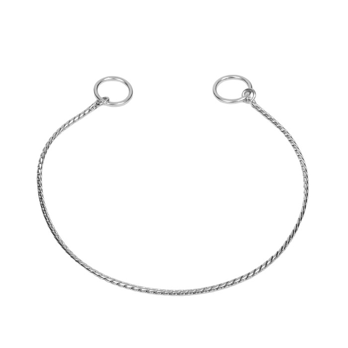 Ошейник - удавка Ошейник - удавка "Кобра", 40 см, толщина цепочки 3 мм, серебристый