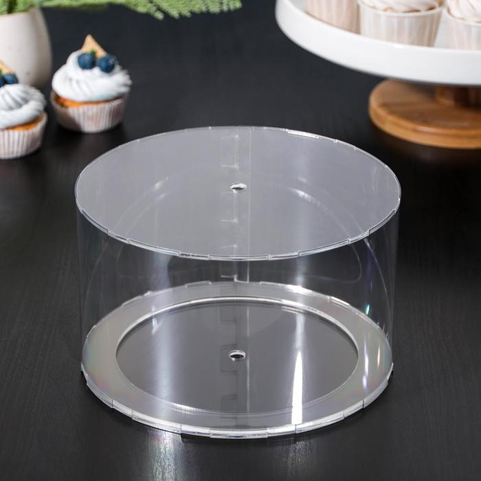 Фальшярус для торта, цилиндр, d=20 см, h=12 см, цвет прозрачный Фальшярус для торта, цилиндр, d=20 см, h=12 см, цвет прозрачный