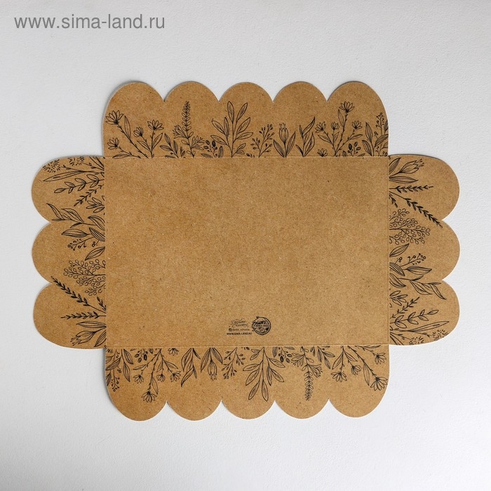 Коробка для печенья, кондитерская упаковка с PVC крышкой, «Крафт», 20 х 30 х 8 см Коробка для печенья, кондитерская упаковка с PVC крышкой, «Крафт», 20 х 30 х 8 см