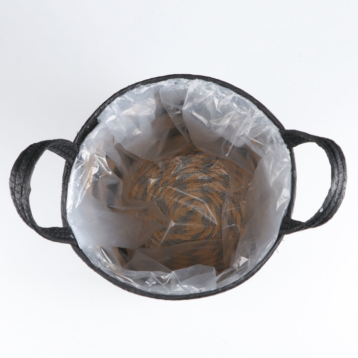 Корзина плетеная, D28xH31 BD20, рогоз Корзина плетеная, D28xH31 BD20, рогоз