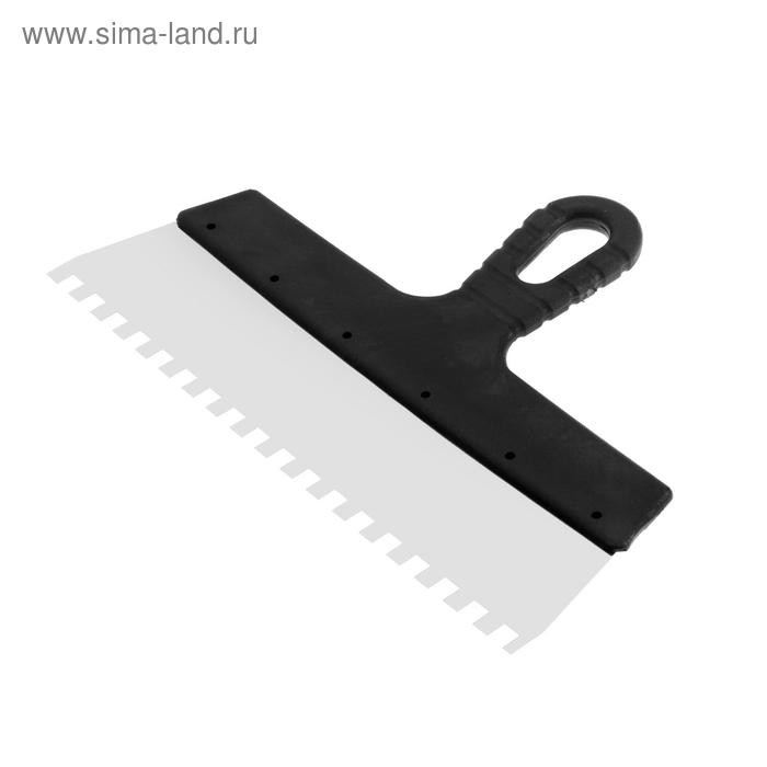 Шпатель зубчатый ЛОМ, 300 мм, зуб 8 мм, нержавеющая сталь Шпатель зубчатый ЛОМ, 300 мм, зуб 8 мм, нержавеющая сталь
